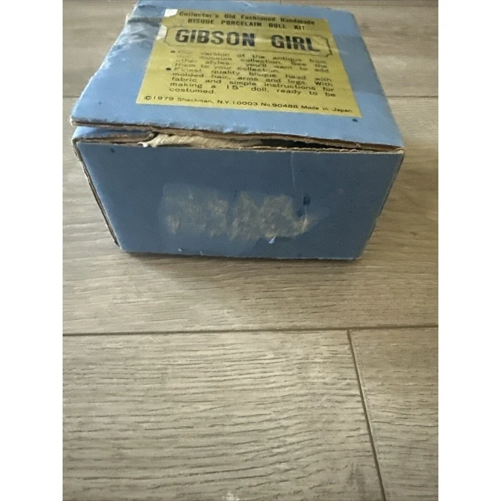 Vintage‎ 1979 Gibson Girl Handmade In Japan Bisque Porcelain Doll Kit